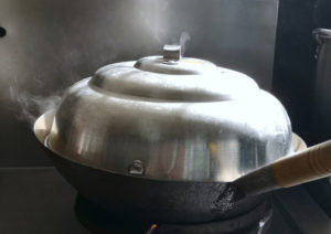 salt baked chicken in wok
