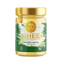 Original Grass-Fed Ghee by 4th & Heart, 16 Ounce, Pasture Raised, Non-GMO, Lactose Free, Certified Paleo, Keto-Friendly