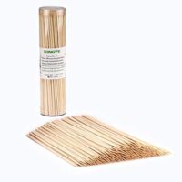 TONGYE Premium Natural BBQ Bamboo Skewers Shish Kabob, Grill, Appetizer, Fruit, Corn, Chocolate Fountain, Cocktail More Food, More Size Choices 4"/6"/8"/10"/12"(200 PCS)