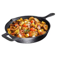 Pre-Seasoned Cast Iron Skillet, Non-Stick,12 inch - Skillet Pan For Stovetop, Oven Use & Outdoor Camping
