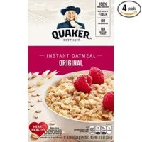 Quaker Instant Oatmeal Original, 12 Packets per Box (Pack of 4)