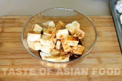 General Tsos tofu - marinate tofu