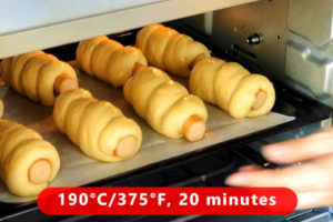Sausage rolls - baking