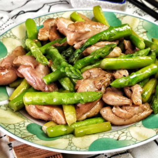 asparagus chicken stir-fry featured image