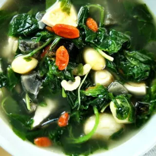 Chinese spinach soup featured image