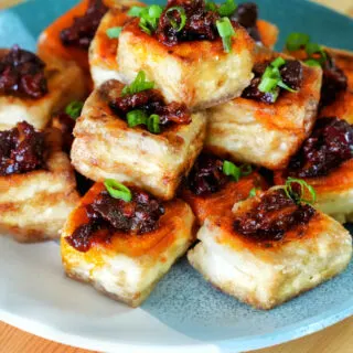 spicy crispy tofu recipe featured image