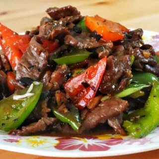 beef with black bean sauce featured image